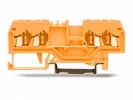225932, pružinové řadové svorky oranžové (do 2,5mm), 4 vodiče, SUPU